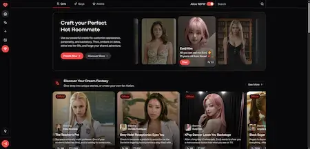 TryNectar AI interface showing character customization